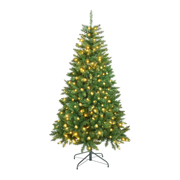 Albero Di Natale Artificiale 180 Cm Verde 300 Luci Led